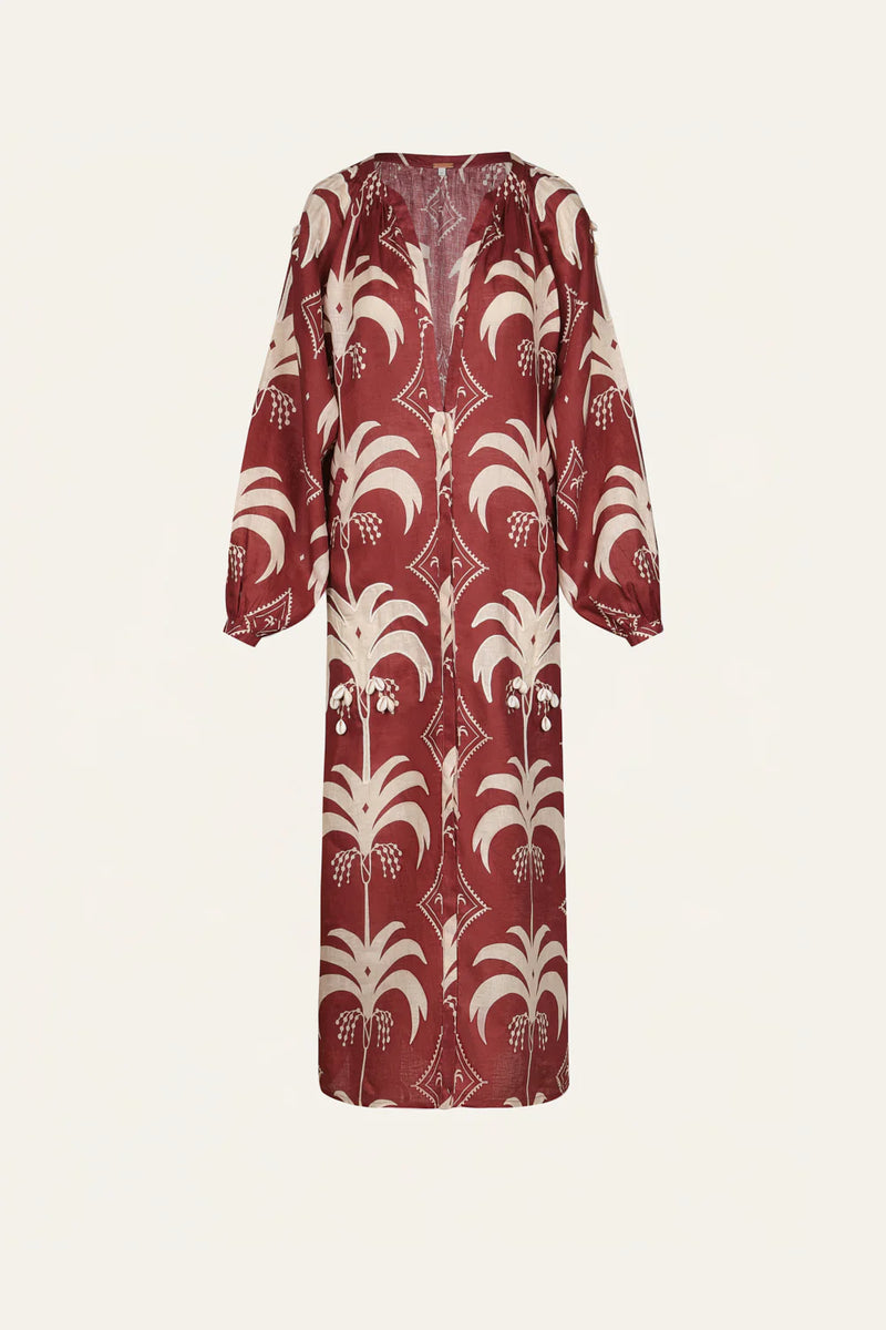 Weaving Waves Linen Tunic Dress