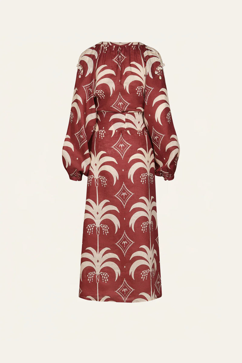 Weaving Waves Linen Tunic Dress