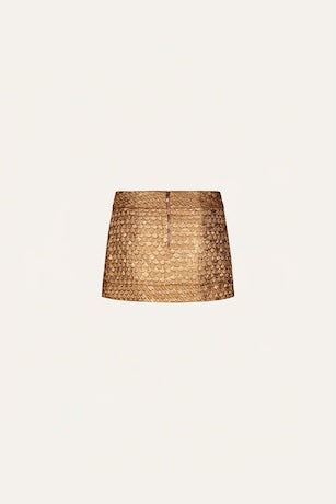 Re-Emerged Jacquard Mini Skirt