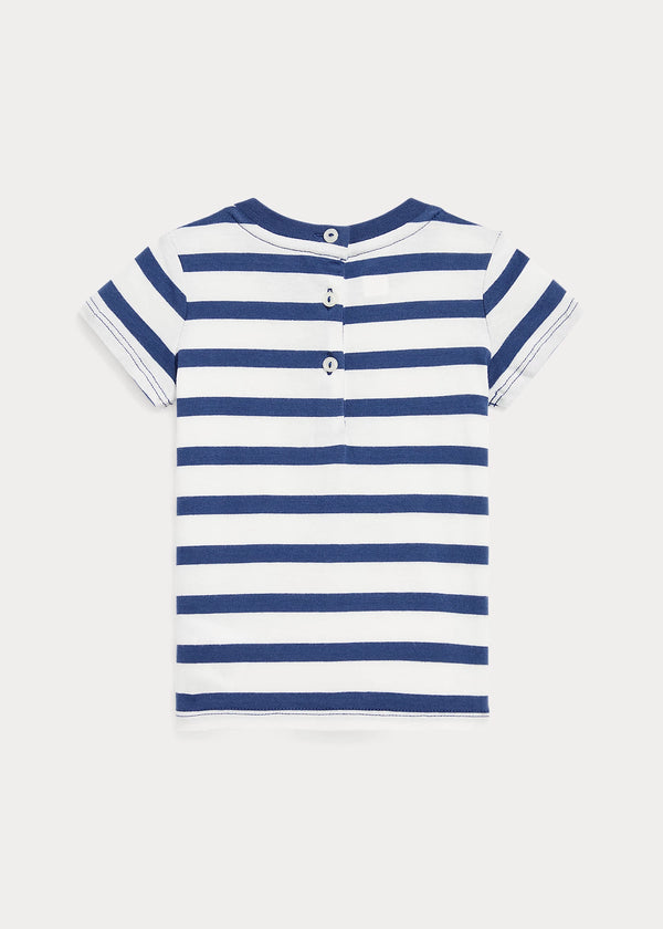 Polo Bear Striped Cotton Tee