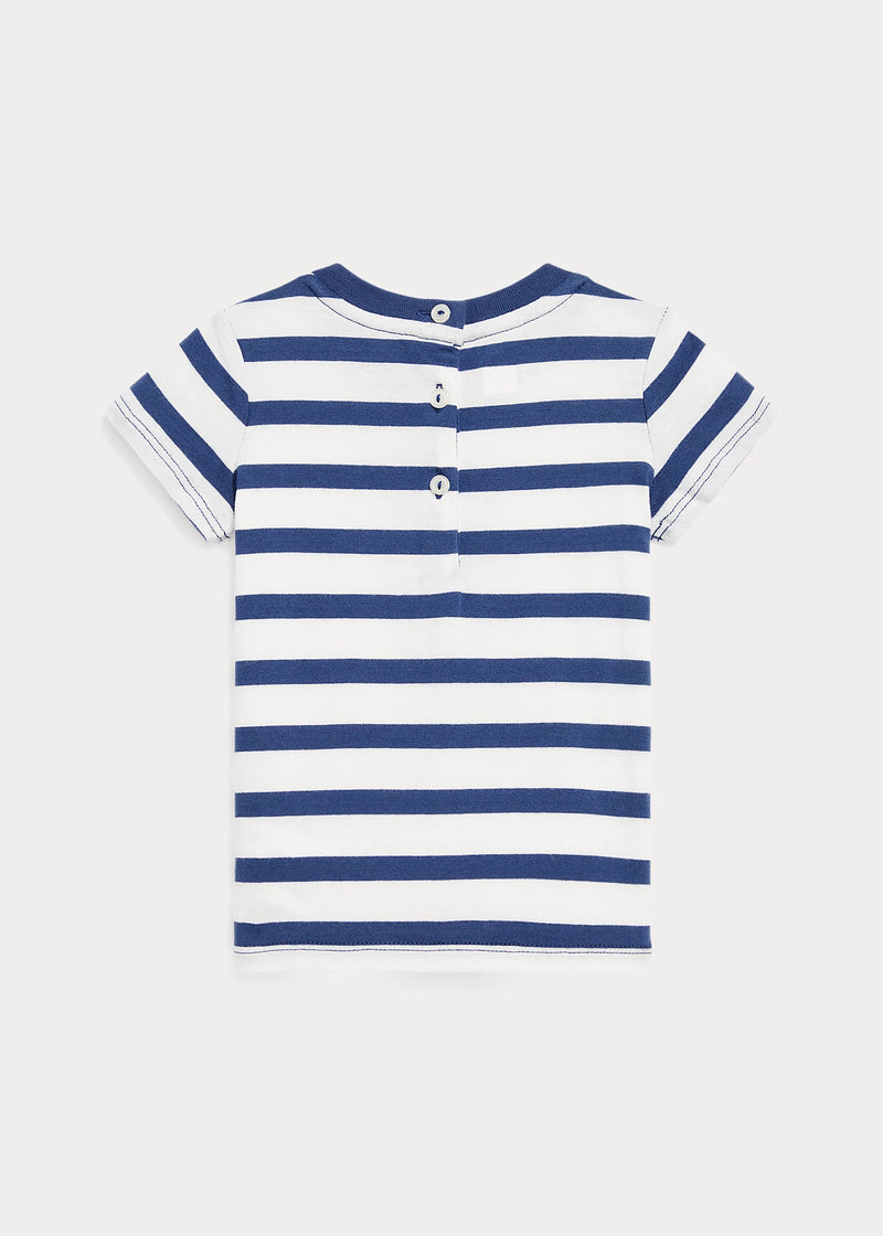 Polo Bear Striped Cotton Tee