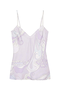 Orchidee Print Silk Cami