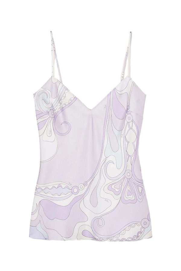 Orchidee Print Silk Cami