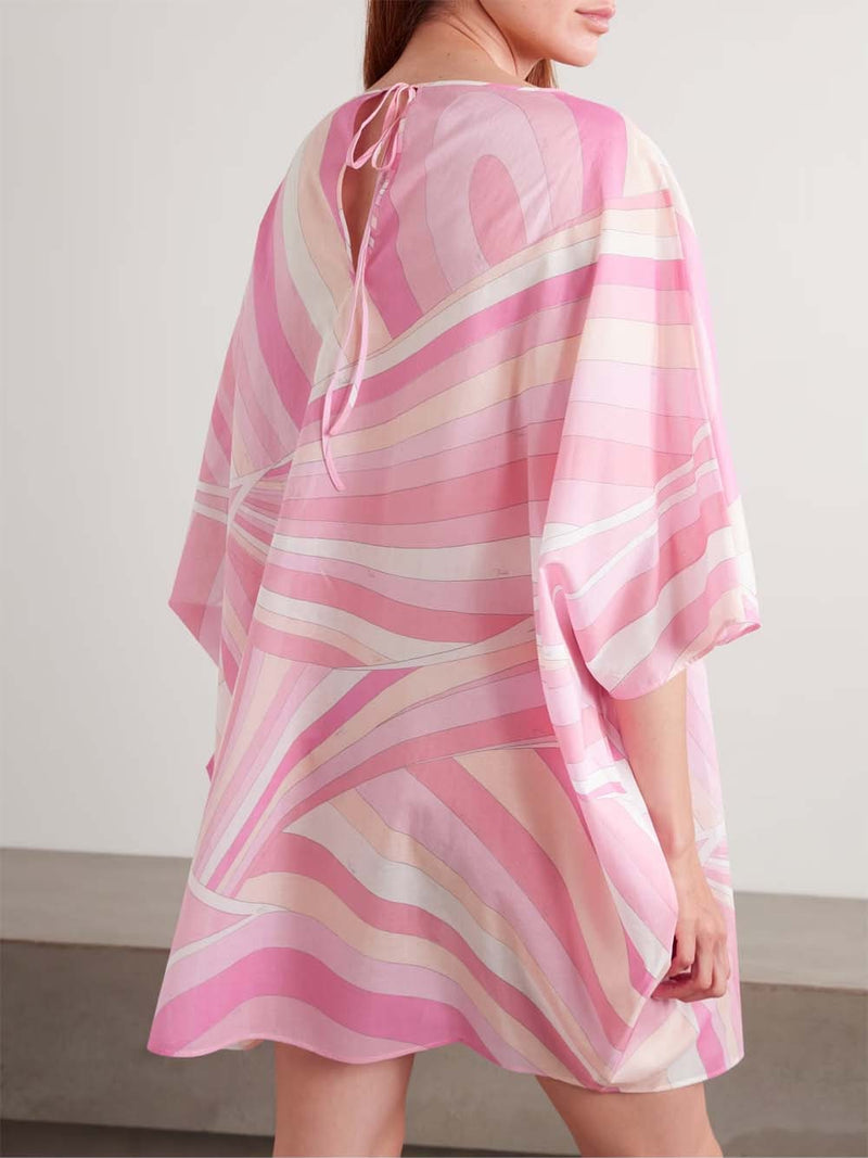 Iride Print Cotton Kaftan