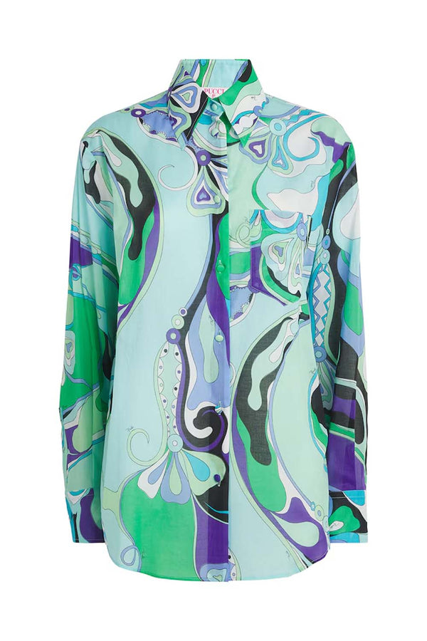 Orchidee Printed Cotton Shirt
