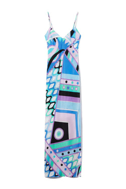 Vivara-Print Silk Maxi Dress