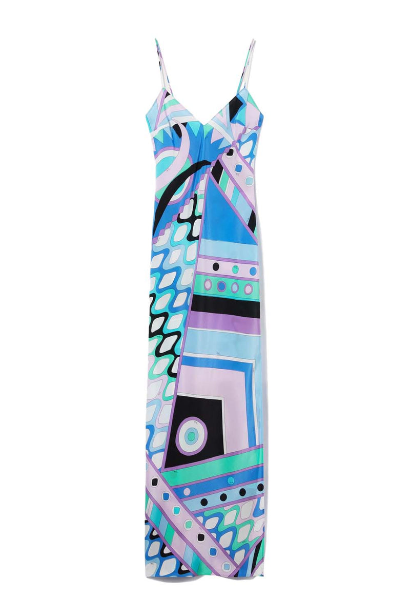 Vivara-Print Silk Maxi Dress