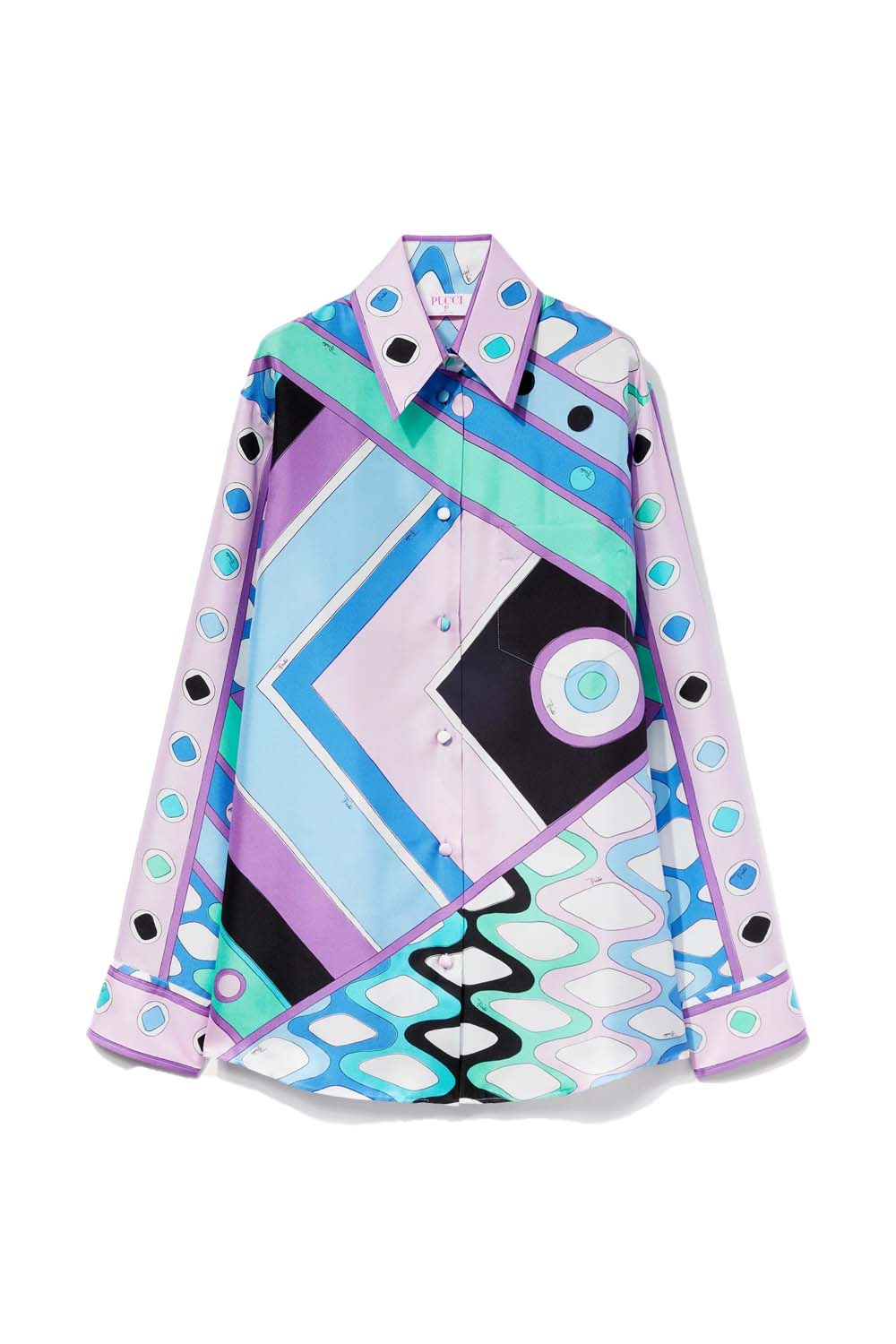 Vivara Print Silk Cropped Shirt