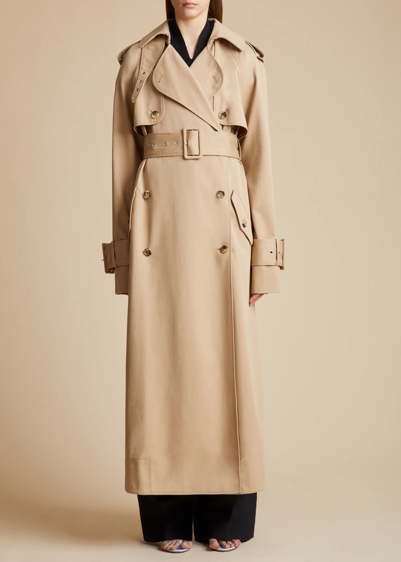 Rennie Oversized Cotton Trench Coat