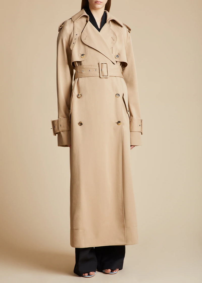 Rennie Oversized Cotton Trench Coat