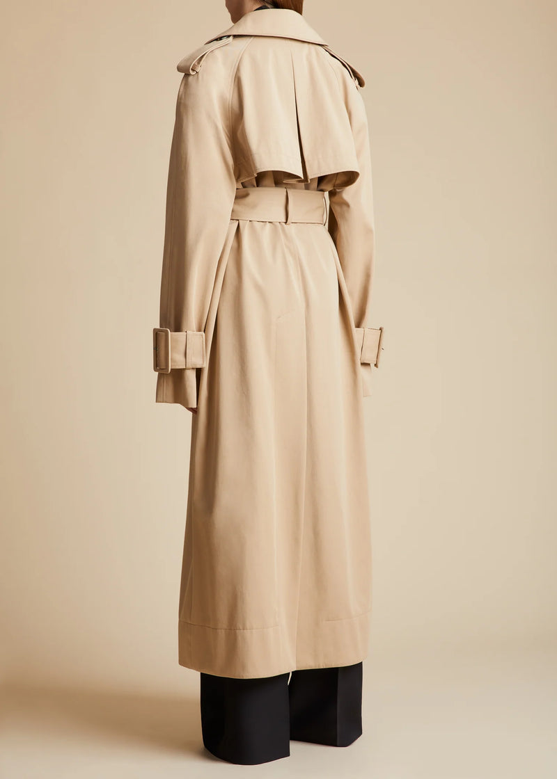 Rennie Oversized Cotton Trench Coat