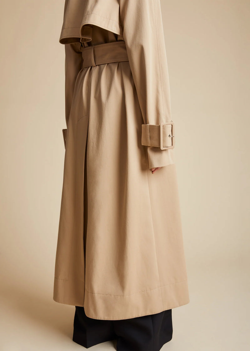 Rennie Oversized Cotton Trench Coat