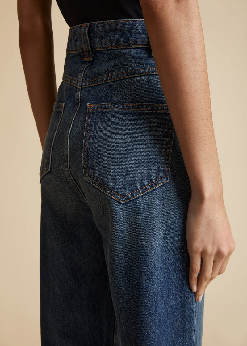 Shalbi Rigid High-Rise Straight-Leg Jeans