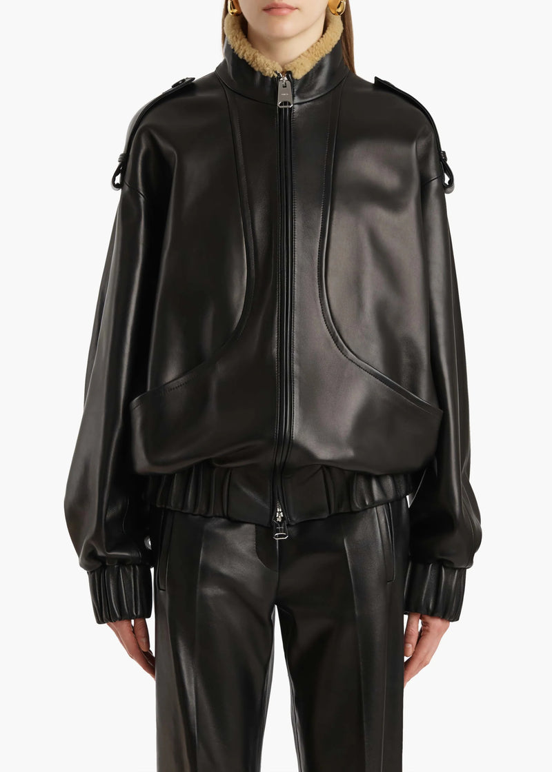 Sigi Relaxed Plongé Leather Jacket