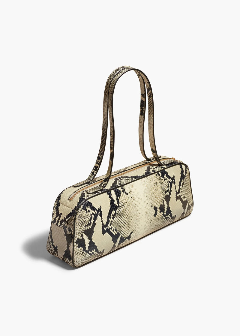 Simona Python-effect Leather Shoulder Bag