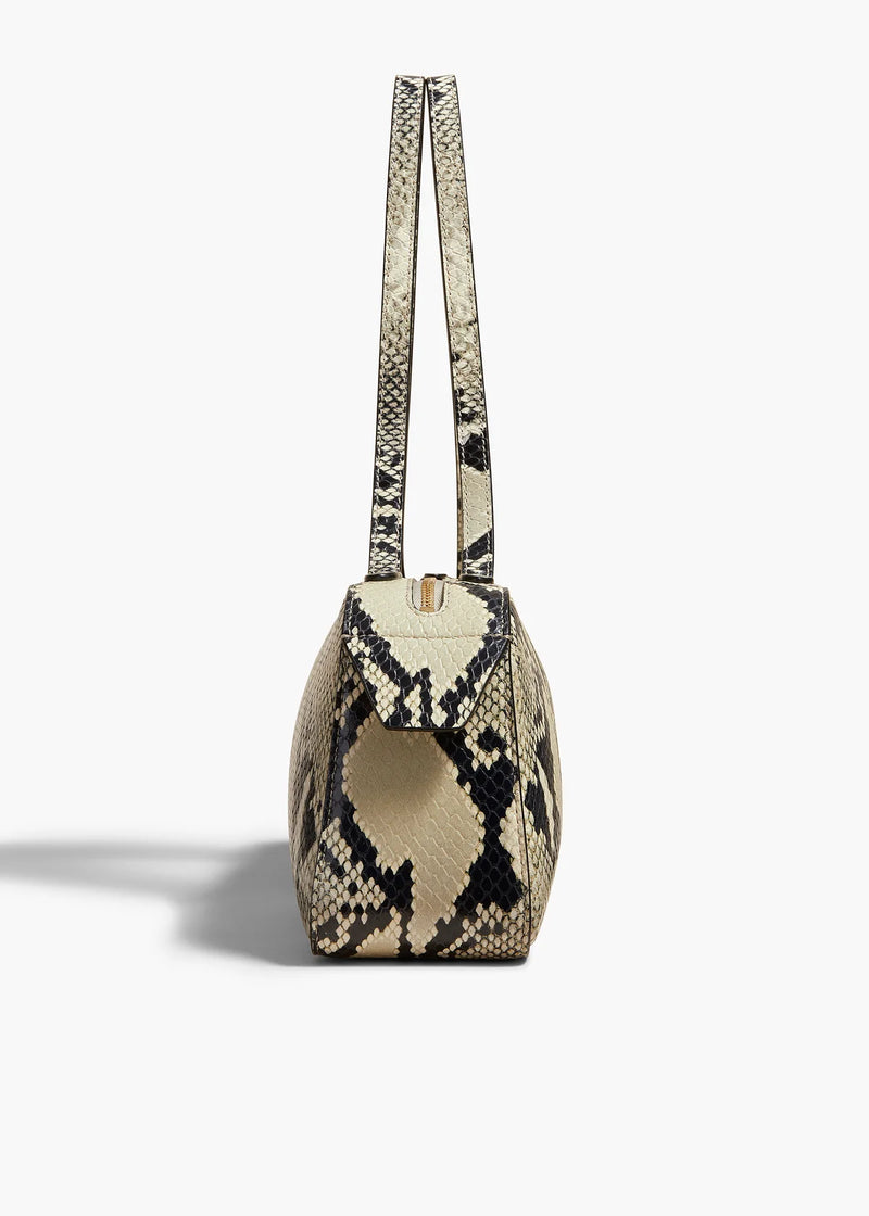 Simona Python-effect Leather Shoulder Bag