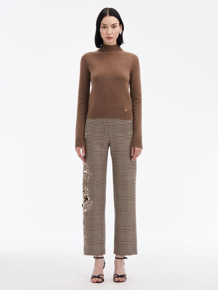 Mock Neck Cashmere Sweater