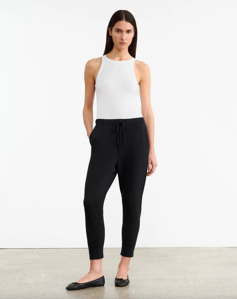 Nolan Cropped Cotton-Jersey Track Pants