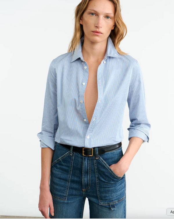 Dyllan Striped Cotton-Poplin Shirt