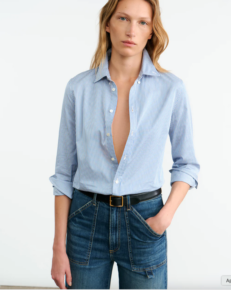 Dyllan Striped Cotton-Poplin Shirt
