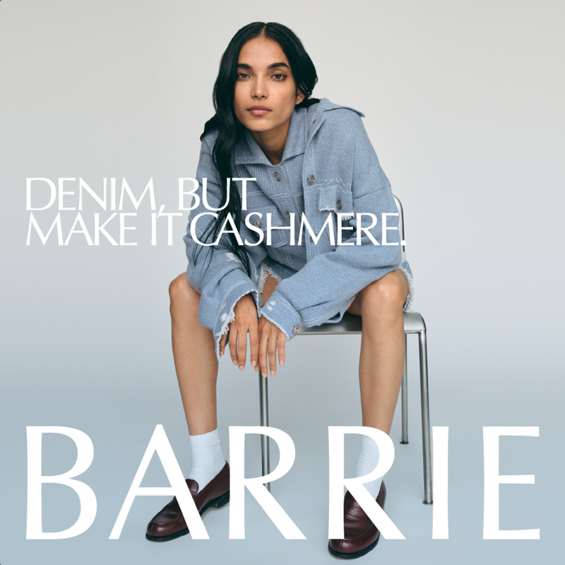 Cashmere & Cotton-blend Denim Jacket