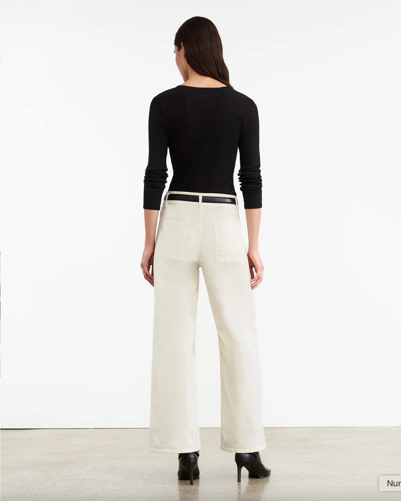 Megan Wide-leg Stretch-cotton Trousers