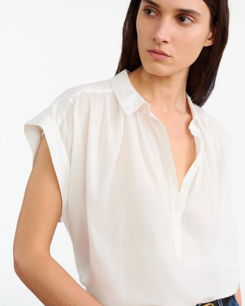 Normandy Cotton-voile Blouse