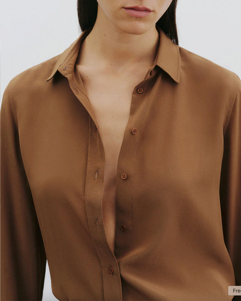 Gaia Slim-fit Silk Blouse