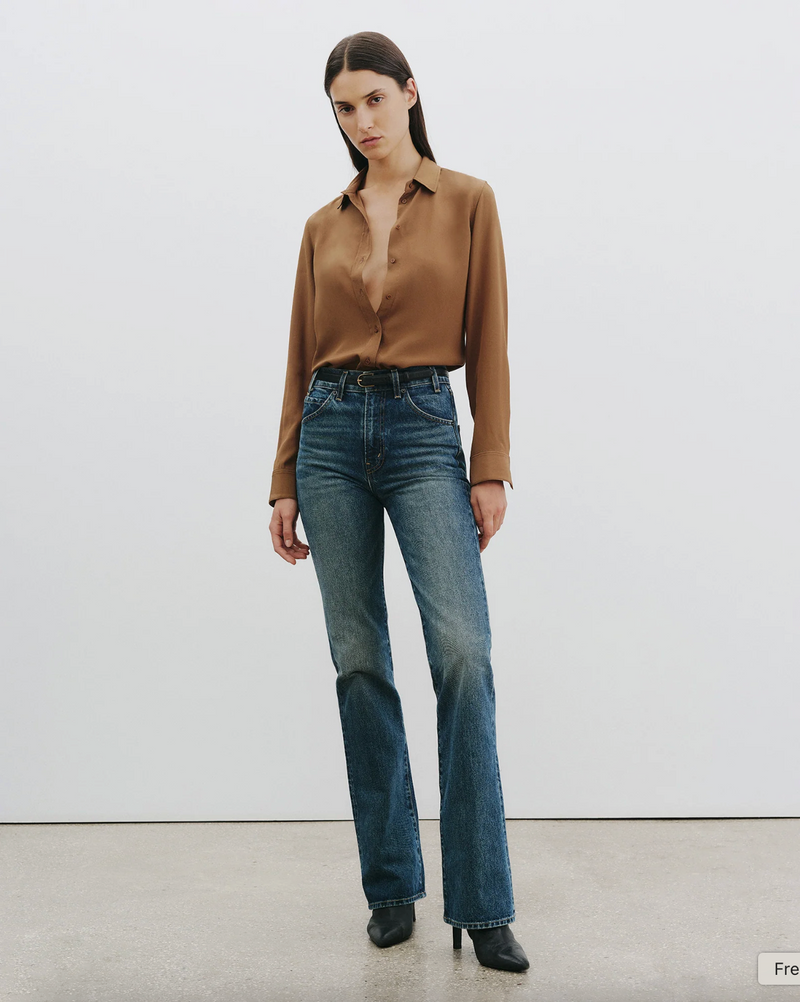 Gaia Slim-fit Silk Blouse