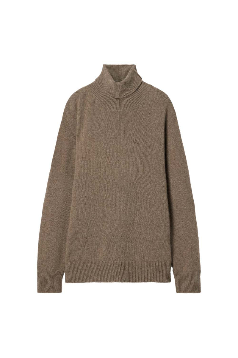 Hepny Mélange Cashmere Turtleneck Sweater