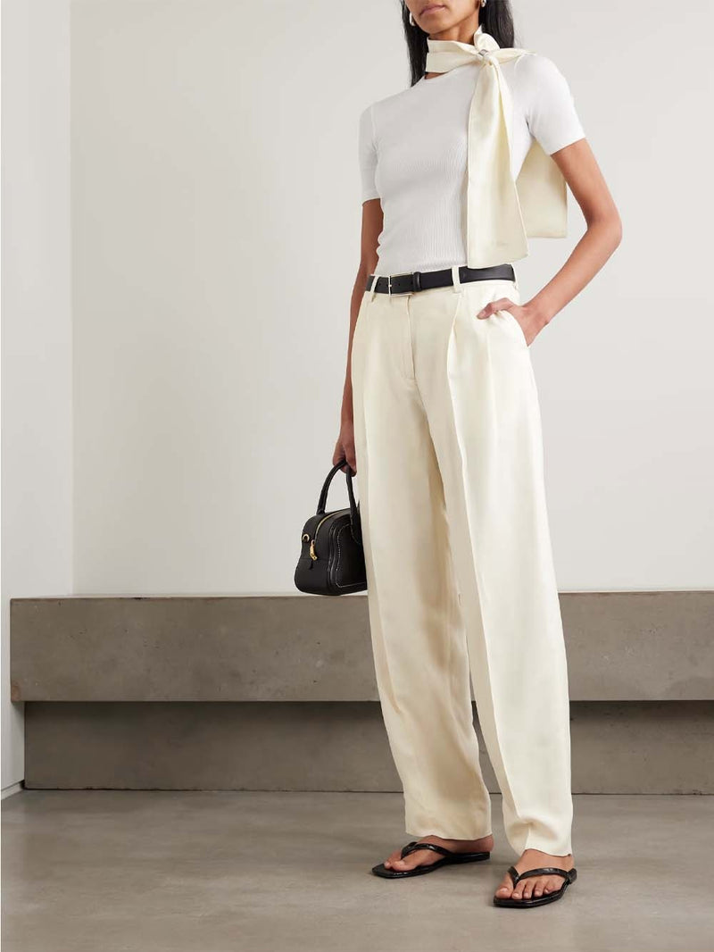Double-pleat Fluid Trousers