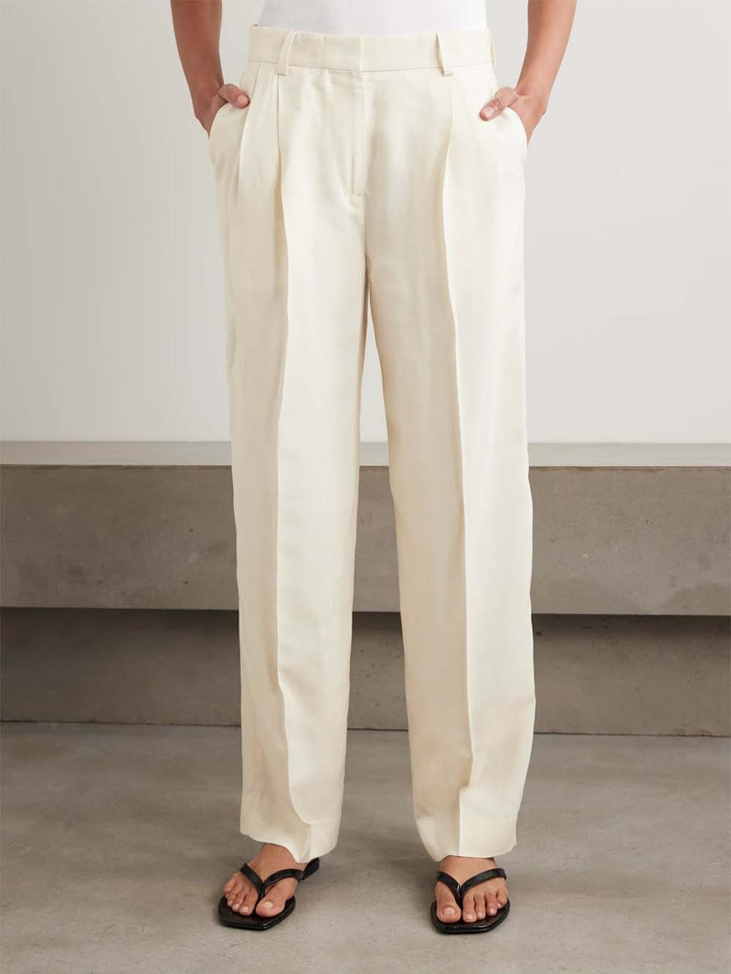 Double-pleat Fluid Trousers