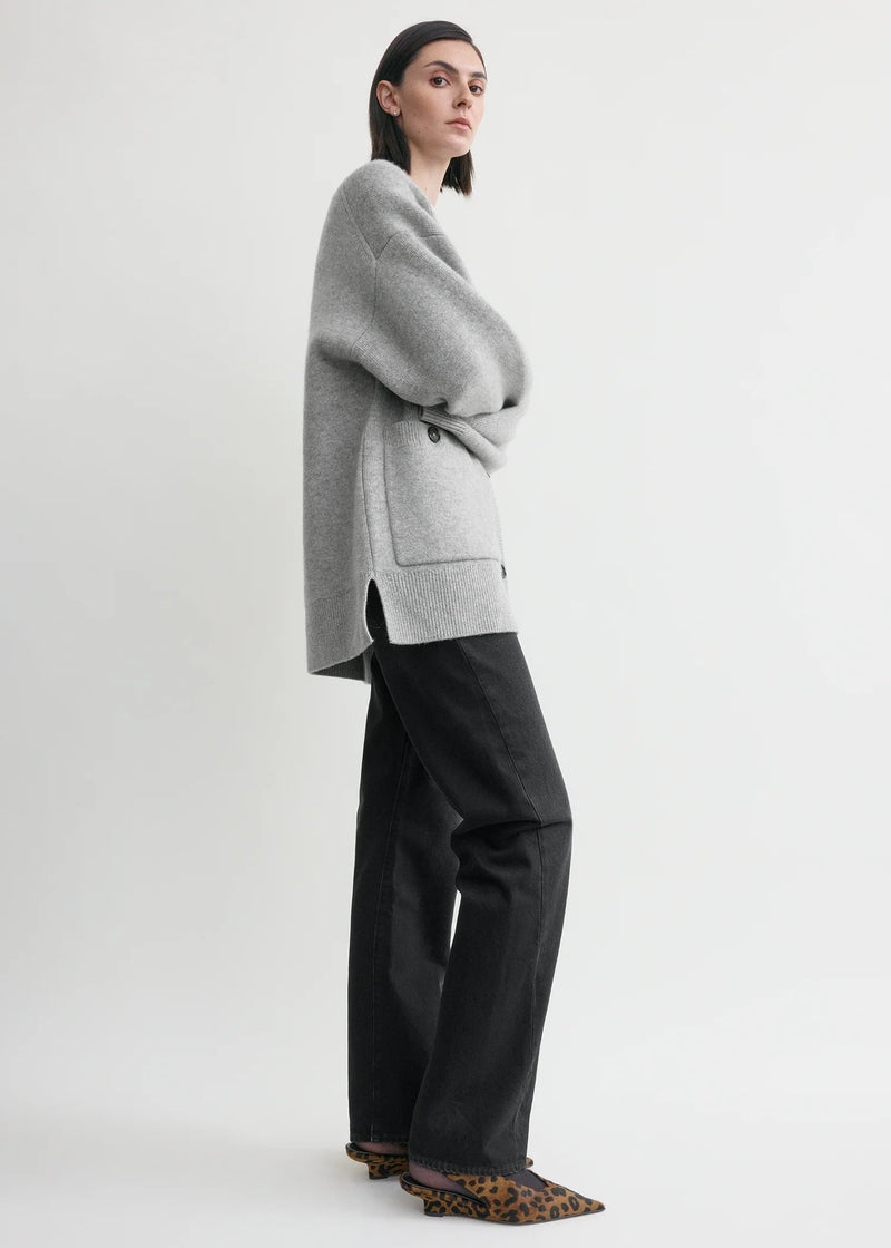 Longline Cashmere & Wool Blend Cardigan