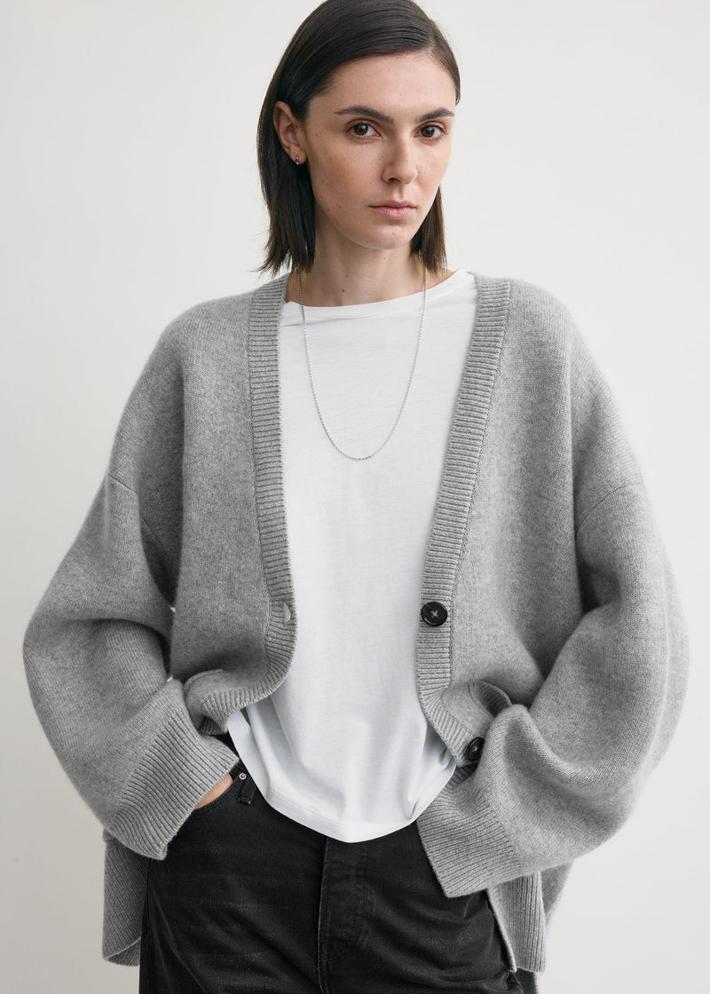 Longline Cashmere & Wool Blend Cardigan