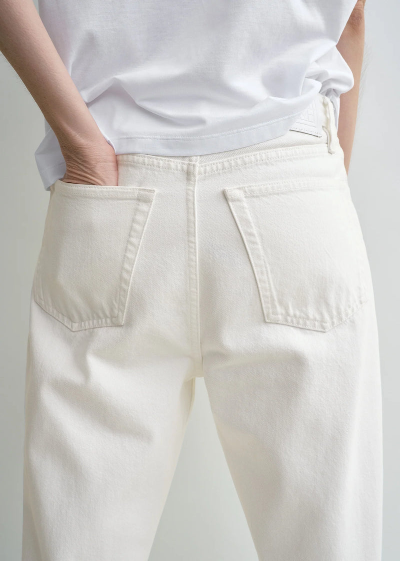 Twisted Seam High-rise Straight-leg Jeans