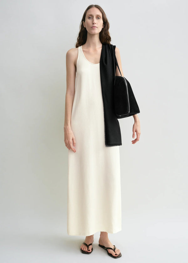 Scoop-Neck Sablé Dress