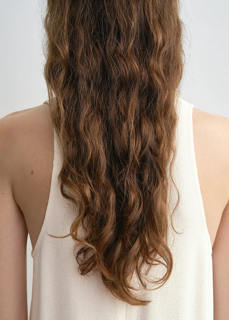 Scoop-Neck Sablé Dress