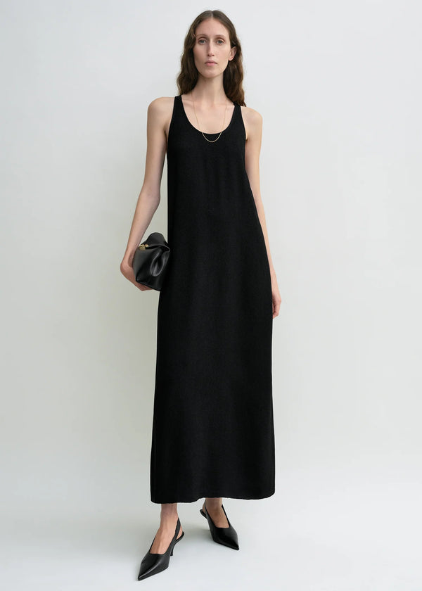 Scoop-Neck Sablé Dress