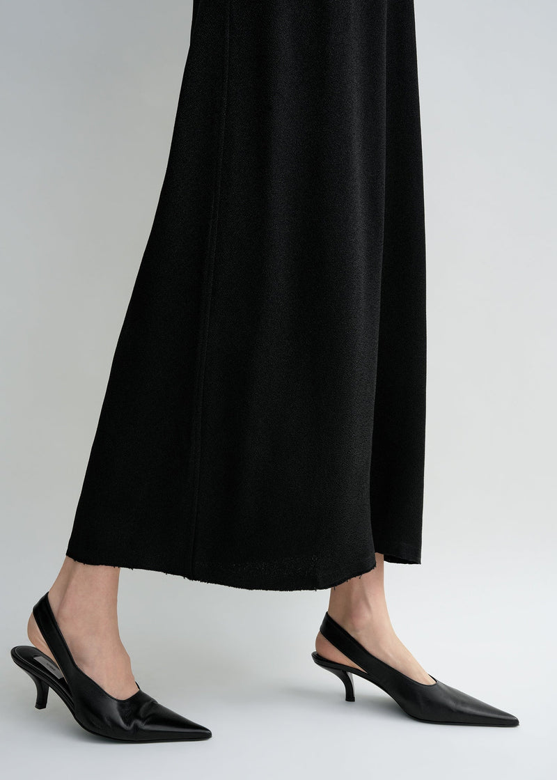 Scoop-Neck Sablé Dress