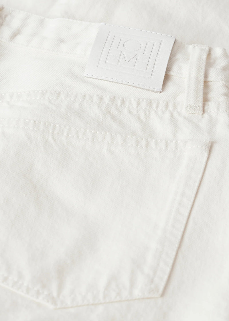Twisted Seam High-rise Straight-leg Jeans