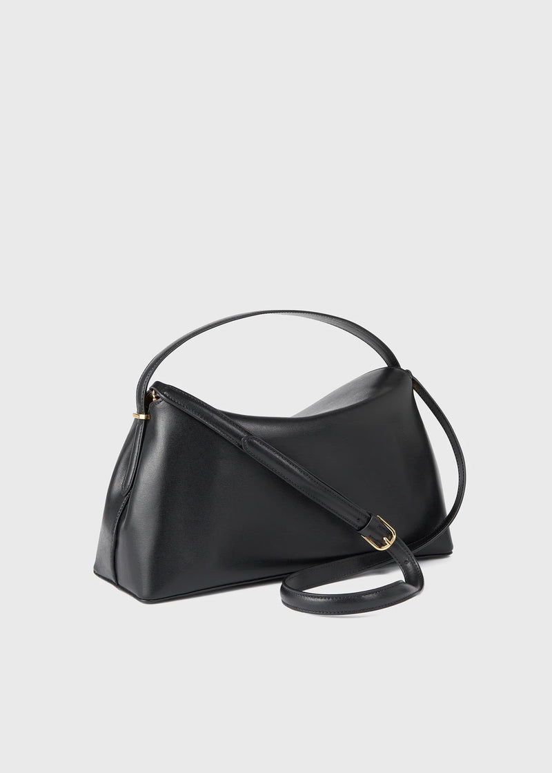 T-Lock Leather Top Handle Bag