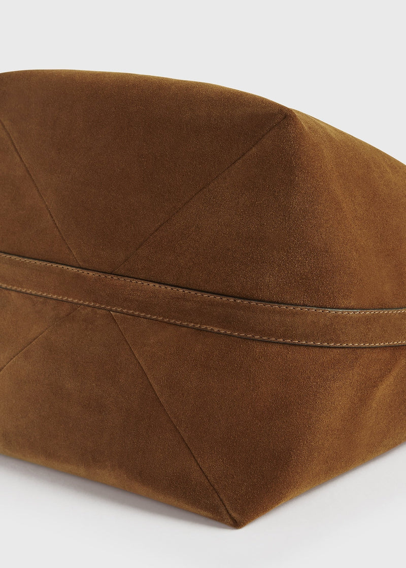 Belted Suede Tote Bag