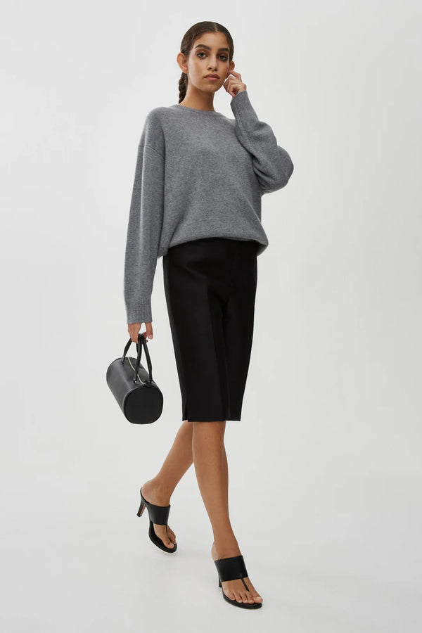 Juna Wool & Silk-blend Twill Shorts