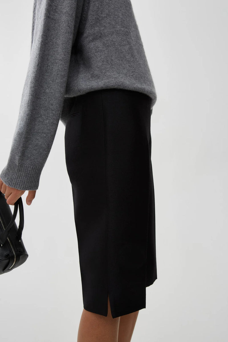 Juna Wool & Silk-blend Twill Shorts