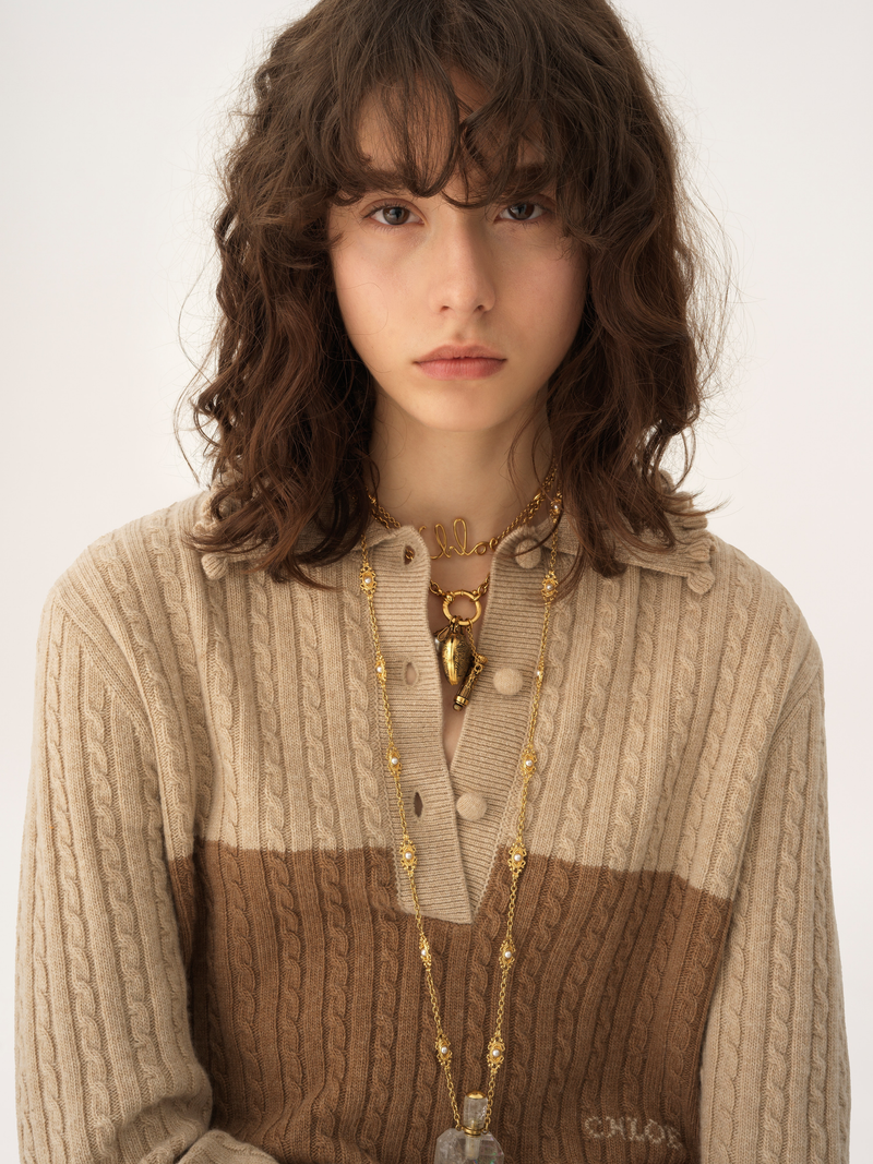 Wool & Cashmere Collared Sweater