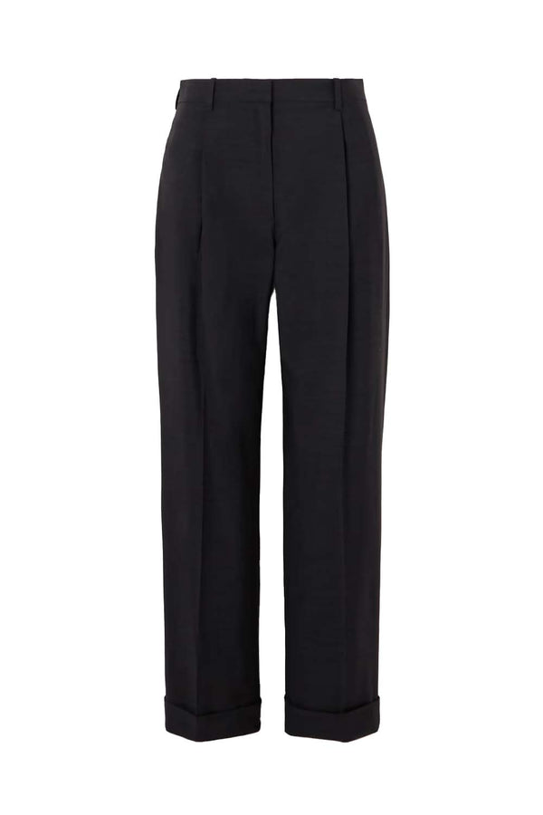 Tor Pleated Grain de Poudre Wool Pants