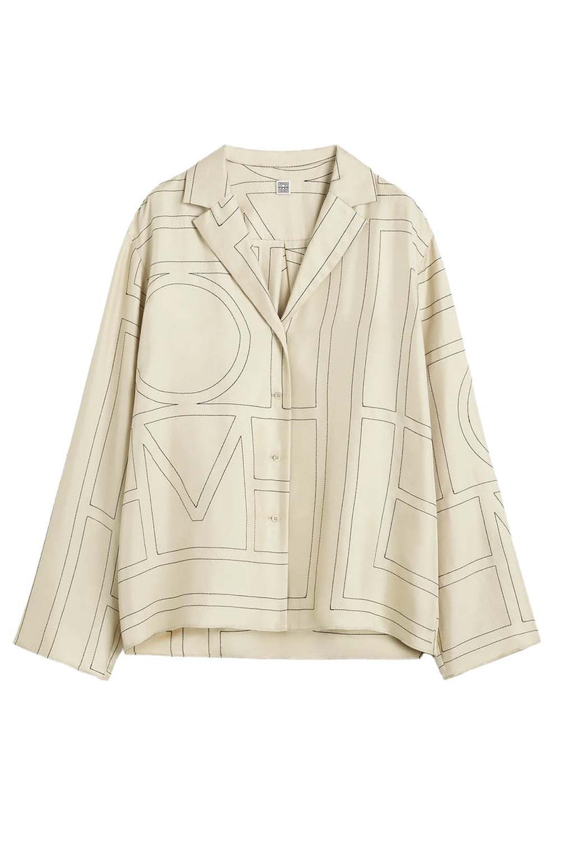 Monogram Silk-twill Shirt