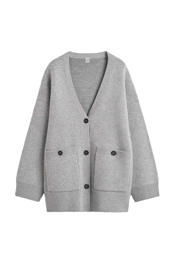 Longline Cashmere & Wool Blend Cardigan