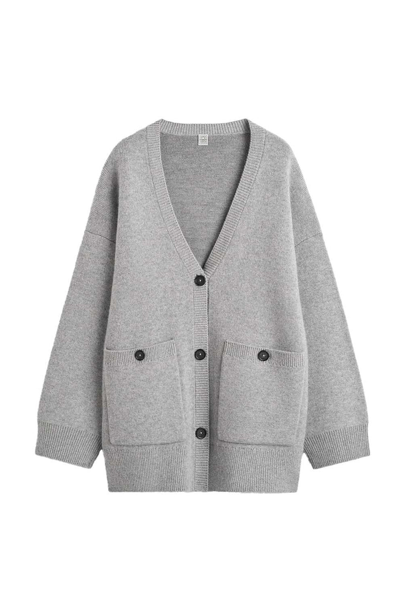 Longline Cashmere & Wool Blend Cardigan