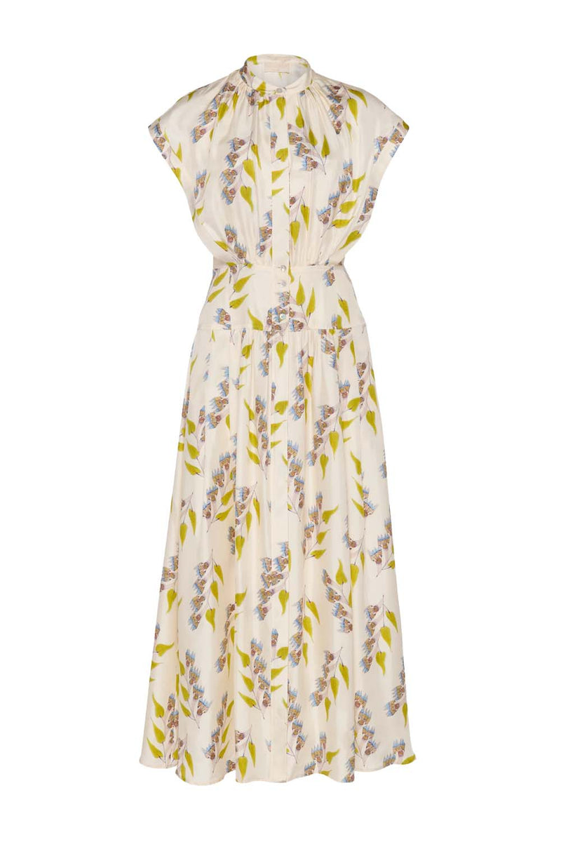 Lausanne Button Up Silk Dress